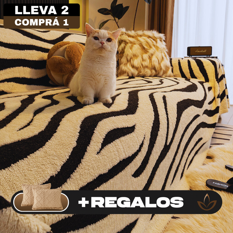 [Llevá 2 Pagá 1] Funda para Sofá Nature 100% Algodón (¡Tu living más moderno!) +REGALO: 2 Almohadas