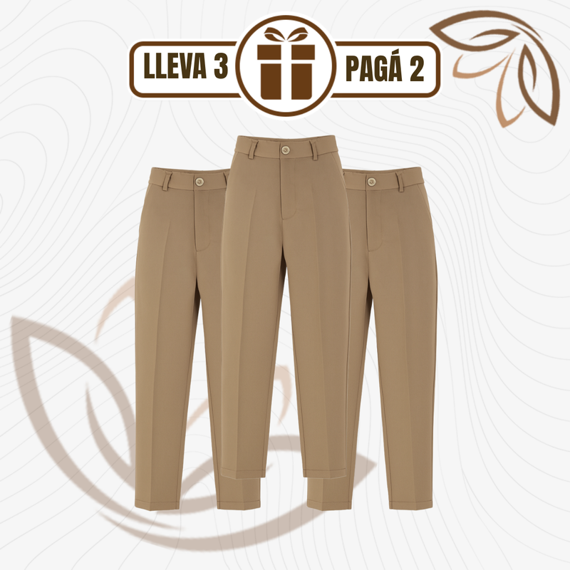 [Llevá 3 Pagá 2] Pantalón de Sastrería Aurora con Tiro Alto (¡Sofisticación y Comodidad en un Solo Look!)