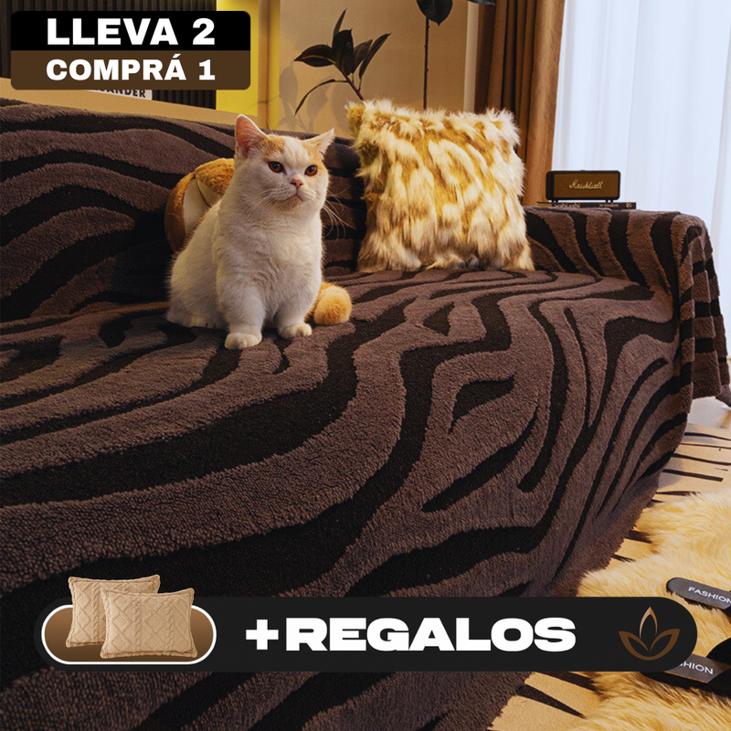 [Llevá 2 Pagá 1] Funda para Sofá Nature 100% Algodón (¡Tu living más moderno!) +REGALO: 2 Almohadas