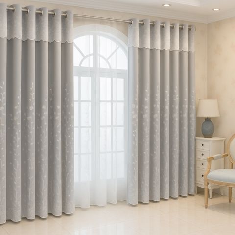 [Llevá 2 Pagá 1] Cortina Blackout Royal de Doble Capa con Aislamiento Térmico (¡Estilo europeo en tu sala!) +REGALO: Barras para Cortina