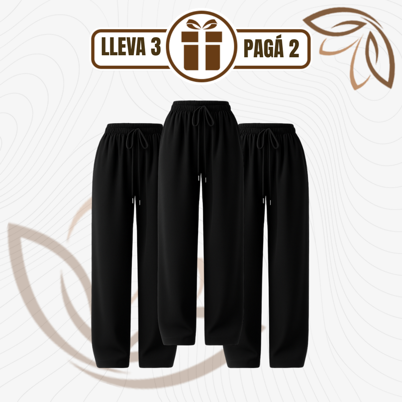[Llevá 3 Pagá 2] Pantalón Femenino Ariel en Tela tipo Jogger de Cintura Alta (¡Liviano, suelto y sofisticado!)