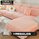 [Llevá 2 Pagá 1] Funda para Sofá Milano en Poliéster y Elastano (¡Estilo, Protección y Confort Instantáneo!) +2 Fundas de Almohadón de Regalo