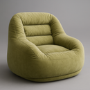 [Llevá 2 Pagá 1] Sillón PuffyCloud con Relleno Ultraplush y Tejido Acanalado Premium (¡Comodidad máxima para relajarte!)