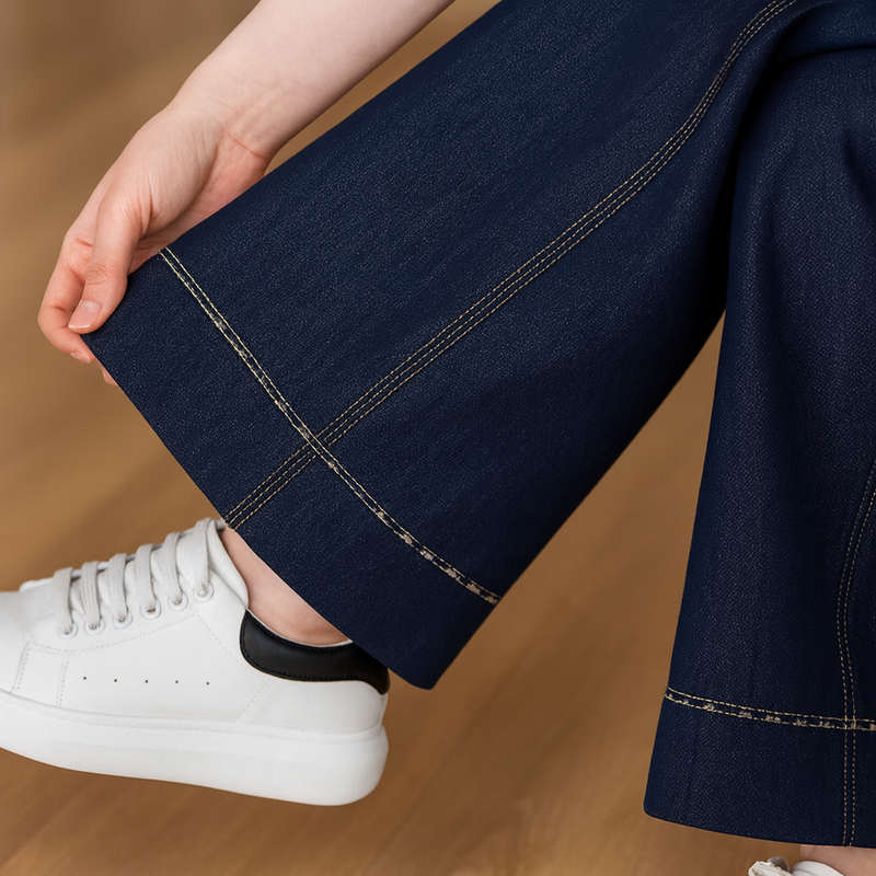 [Llevá 3 Pagá 2] Jean Femenino Lara en Denim Premium de Cintura Alta (¡Caída que realza tu belleza!)