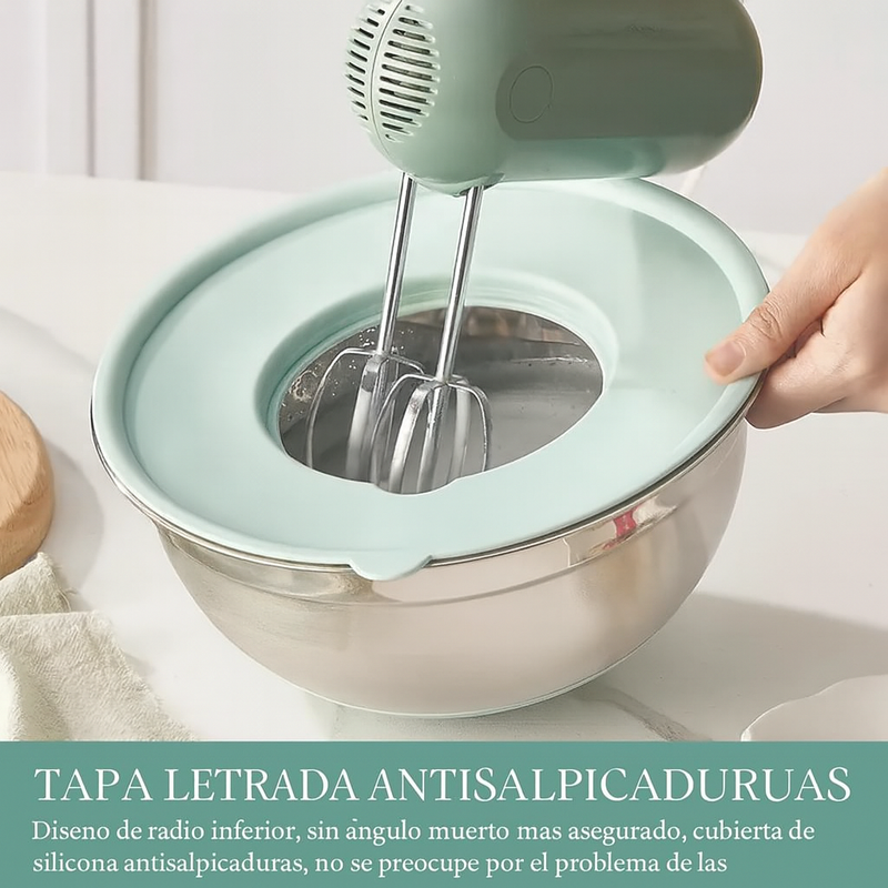Conjunto de 6 Recipientes de Acero Inoxidable con Tapas de Silicona Multifuncionales + REGALO: Kit de Utensilios de Cocina