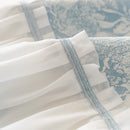 [Llevá 2 Pagá 1] Funda para Sofá Vera de Algodón y Viscosa con Estampa Elegante y Faldones Laterales +REGALO: 2 Almohadas