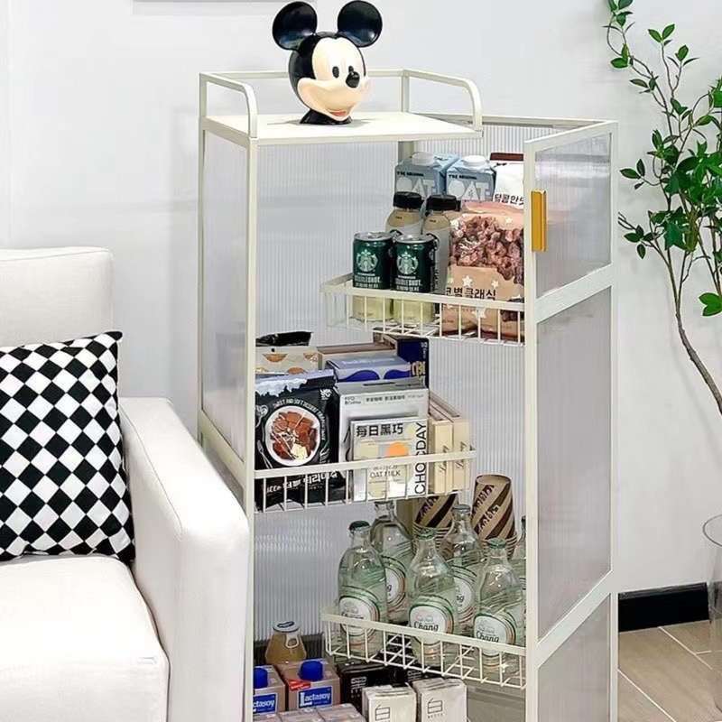 [Llevá 2 Pagá 1] Armario Organizador Articulado de 4 Niveles Hecho en Acero Inoxidable con Rueditas