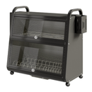 [Llevá 2 Pagá 1] Organizador de Platos MyLife en Acero Inoxidable con Vidrio Templado y Divisiones Inteligentes +REGALO: Kit de Utensilios de Cocina