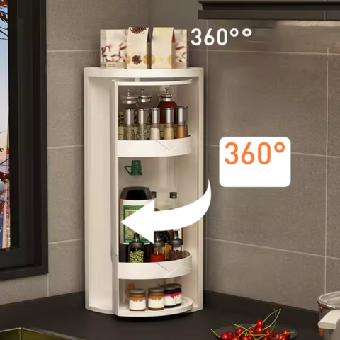 [Llevá 2 Pagá 1] Armario Organizador Portátil Giratorio de 3 Niveles +REGALO: Porta especiero