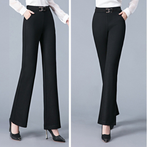 [Llevá 3 Pagá 2] Pantalón Social Femenino en Seda Hielo y Poliéster Diorah (Diseño Fino y Encantador)