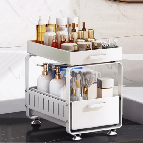 [Llevá 2 Pagá 1] Porta Condimentos Completo en Acero Inoxidable con Cajones Articulados