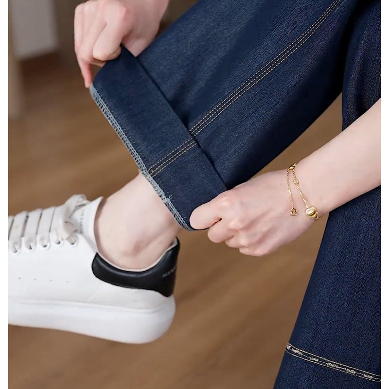 [Llevá 3 Pagá 2] Jean Femenino Lara en Denim Premium de Cintura Alta (¡Caída que realza tu belleza!)