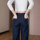 [Llevá 3 Pagá 2] Jean Femenino Lara en Denim Premium de Cintura Alta (¡Caída que realza tu belleza!)