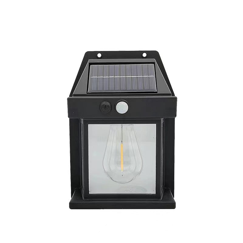 Kit 10 Lámparas Solares Coloniales con Sensor de Movimiento y Panel Fotovoltaico a Prueba de Agua