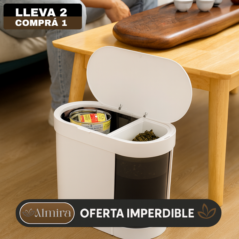 [Llevá 2 Pagá 1] Tacho de Basura Smart Automático con Divisor Inteligente Anti Olor