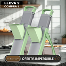 [Llevá 2 Pagá 1] Cortador de Verduras Multifuncional en Acero Inoxidable con Hoja Ajustable +REGALO: Kit de Utensilios de Cocina