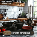Conjunto Completo de Cocina con Triple Capa de Acero Inoxidable, Tapa de Vidrio y Tecnología Antiadherente
