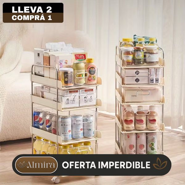 [Llevá 2 Pagá 1] Torre Organizadora SmartBox con Cajones Transparentes de Acrílico (¡Diseño Compacto y Súper Práctico!)