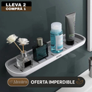 [Llevá 2 Pagá 1] Organizador de Baño con Escurridor Inteligente y Manija (¡Organización simple y fácil!)