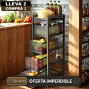 [Llevá 2 Pagá 1] Frutera y Organizador SmartRack con Rueditas (Almacenamiento Inteligente y Diseño Sofisticado!)