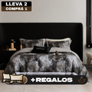 [Llevá 2 Pagá 1] Juego de Cama Imperial Estampado con Tela Antialérgica (Estilo moderno y acogedor) +REGALOS: 2 Fundas para Almohadas