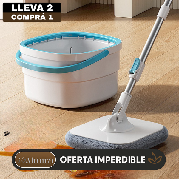 [Llevá 2 Pagá 1] Mop Inteligente 360° con Balde y Sistema de Limpieza Smart